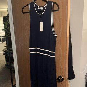 Abercrombie & Fitch Navy Dress with White Accents